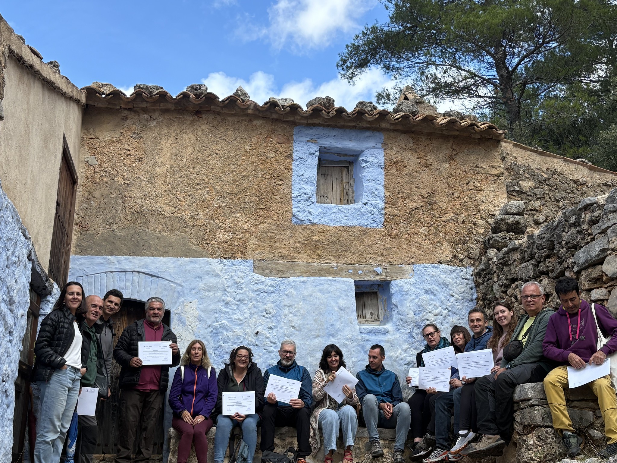 Grup d'alumnes de la 3a edició del Curs de guies del Mas de Burot